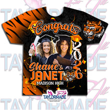 Load image into Gallery viewer, Digital Photoshop 3D Tiger 2026 Graduation Editable Template for Sublimation or DTF
