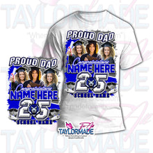 Load image into Gallery viewer, Big 2025 Graduation DTF Centerprint Cotton Shirt
