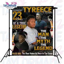 Load image into Gallery viewer, Male Birthday Legend Custom Backdrop
