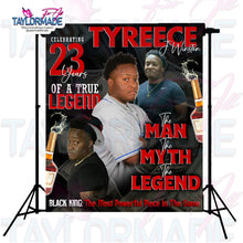 Load image into Gallery viewer, Male Birthday Legend Custom Backdrop
