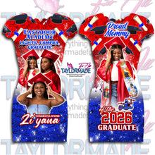 Load image into Gallery viewer, Class of 3D All Over Print double-sided design Graduation Dress
