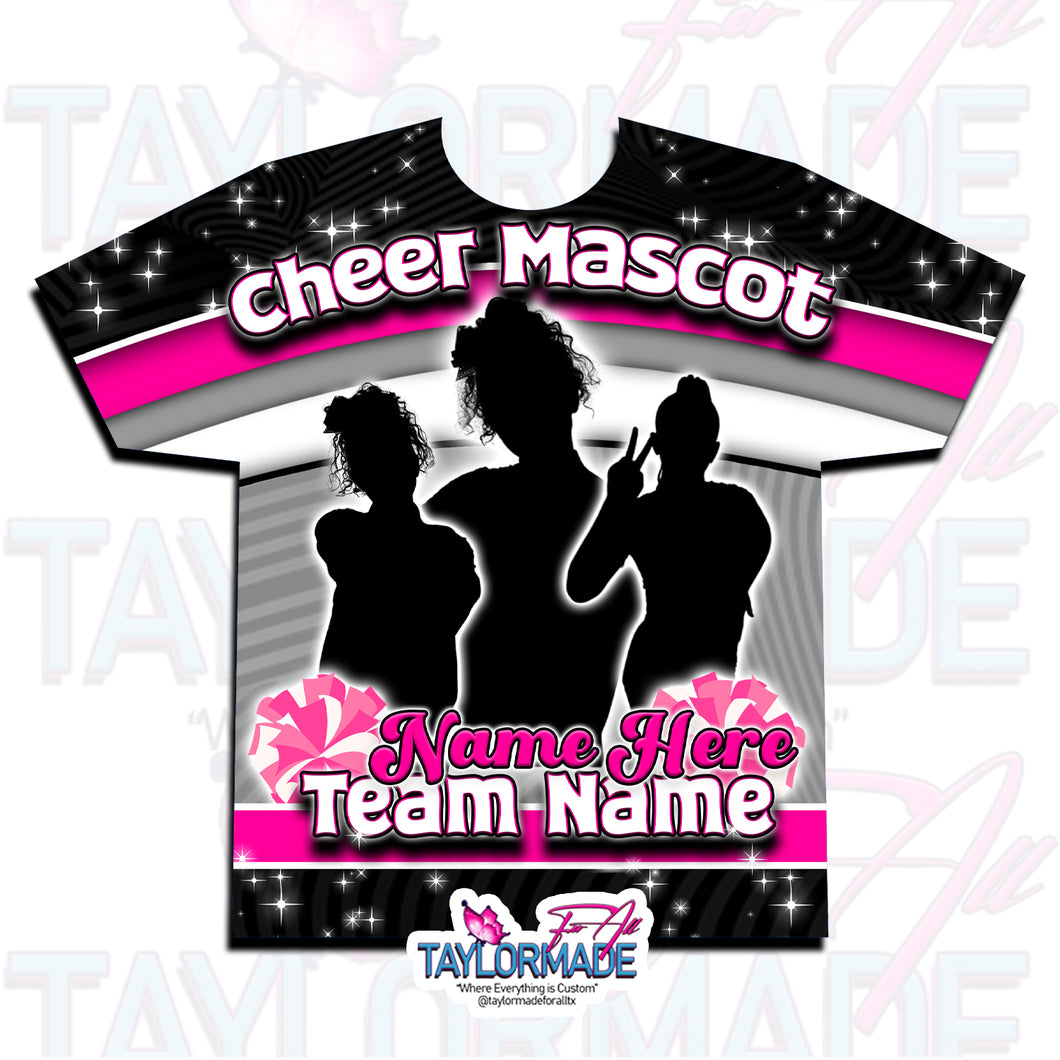 Pink 3D Cheer/Dance All Over Print Shirt