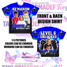 Load image into Gallery viewer, Level Up Gamer 3D Birthday Shirt
