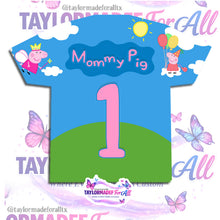 Load image into Gallery viewer, Peppa Pig Birthday 3D Birthday Shirt
