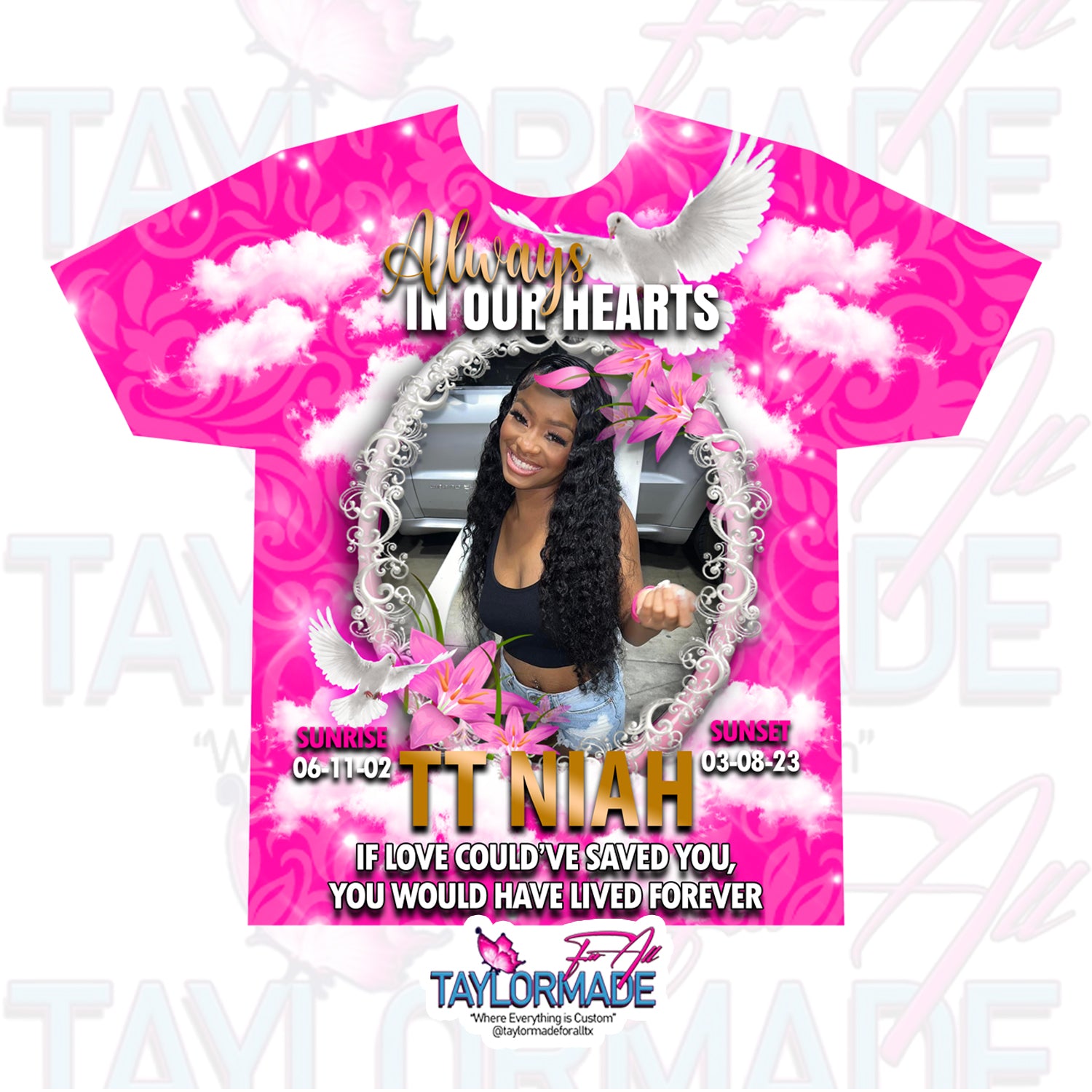 Memorial/Rip 3D All Over Print Shirt | Taylormade For All – Taylormade ...