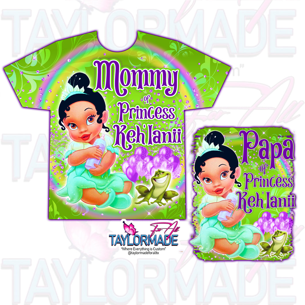Princess & Frog 3D Baby Shower All Over Shirt
