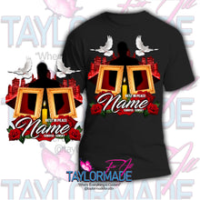 Load image into Gallery viewer, Memorial/Rip DTF Centerprint Cotton Shirt
