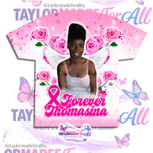 Load image into Gallery viewer, 3D Memorial/Rip Pink Cross Rose Breast Cancer
