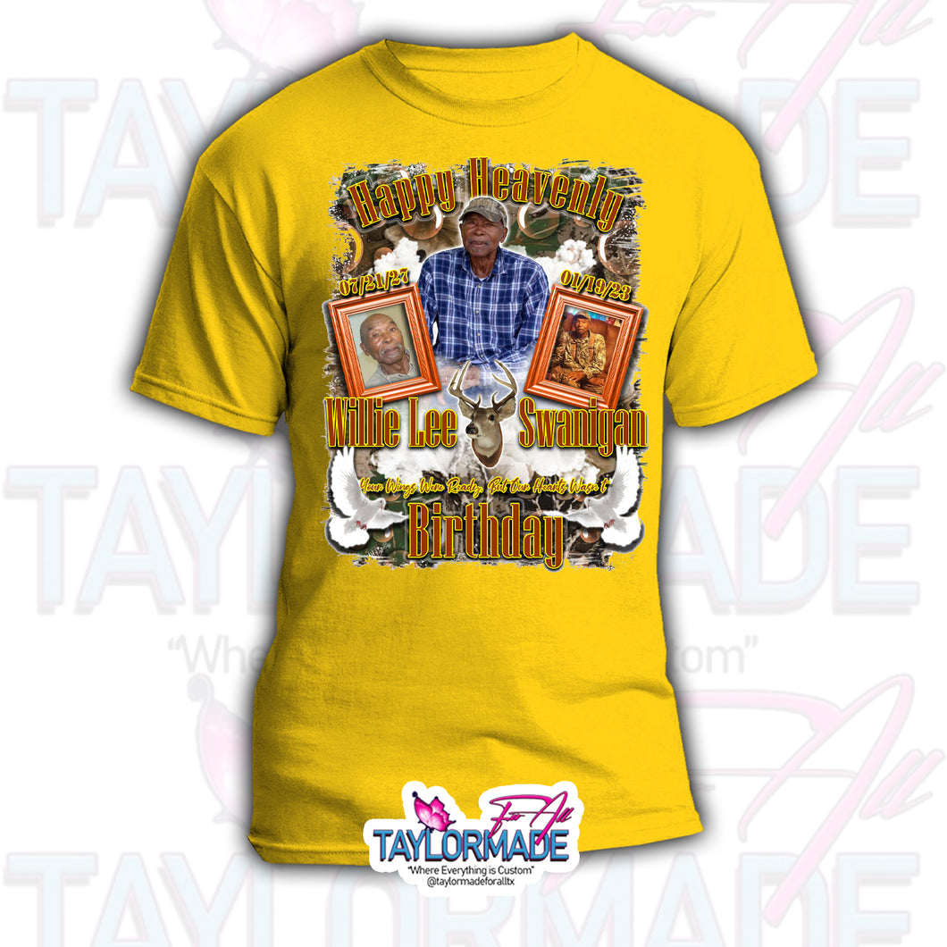Hunters Memorial/Rip Shirt DTF Centerprint Cotton Shirt