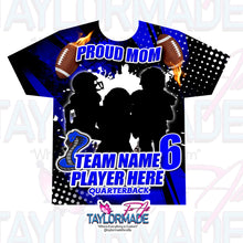 Load image into Gallery viewer, Blue Football 3D Sports All Over Print Shirt
