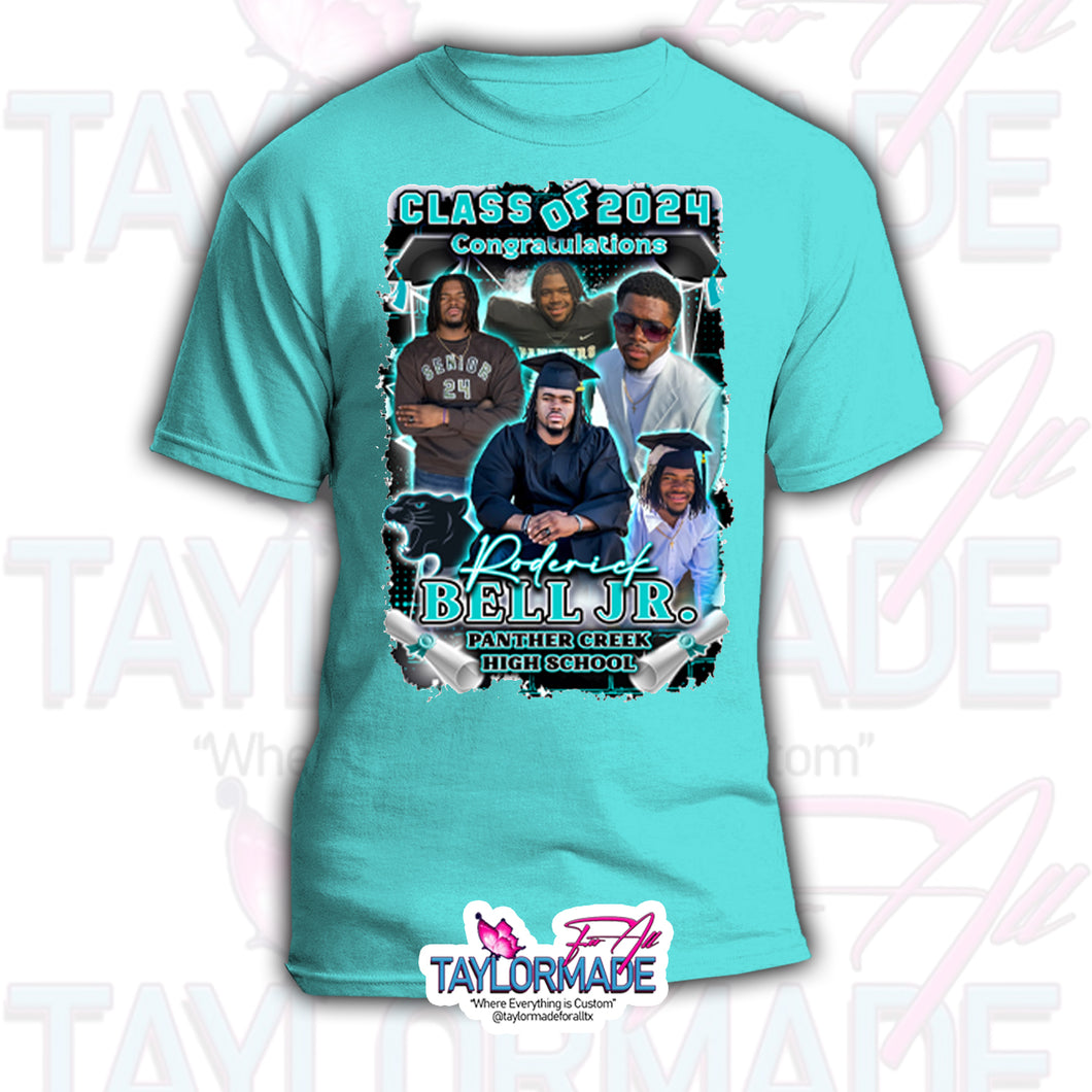 Panther Creek 2025 Graduation DTF Centerprint Cotton Shirt