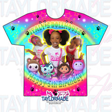 Load image into Gallery viewer, Gabby's Dollhouse 3D Birthday Shirt
