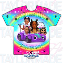 Load image into Gallery viewer, Gabby's Dollhouse 3D Birthday Shirt
