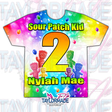 Load image into Gallery viewer, Sour Patch 3D Birthday Shirt
