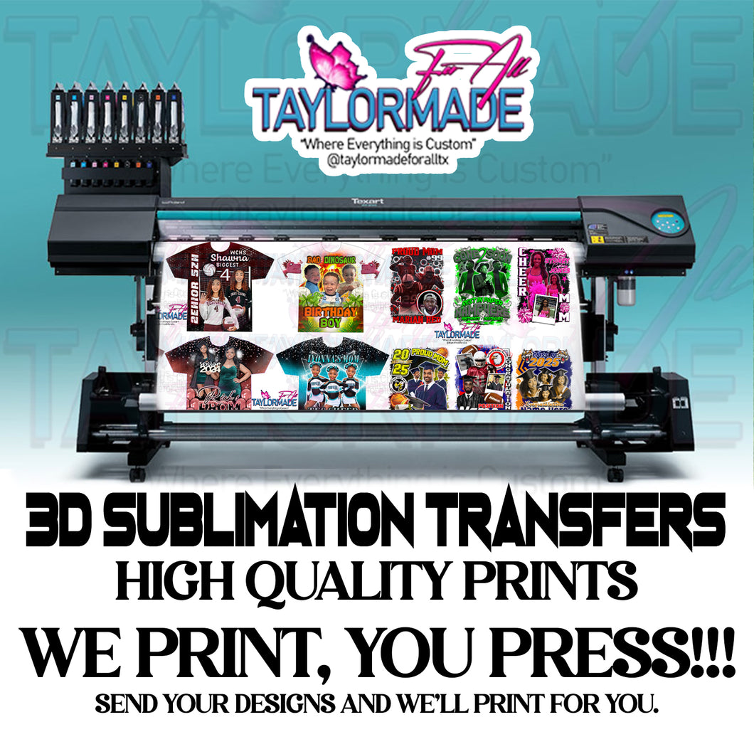 Sublimation Transfer Prints