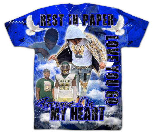 Rest In Paper RIP All Over Print Shirt