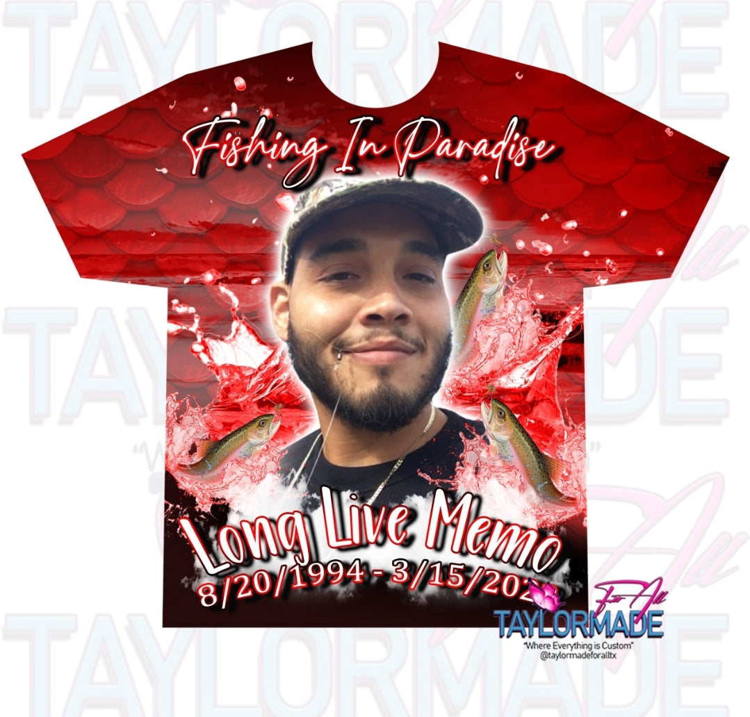 Fishing In Paradise RIP All Over Shirt