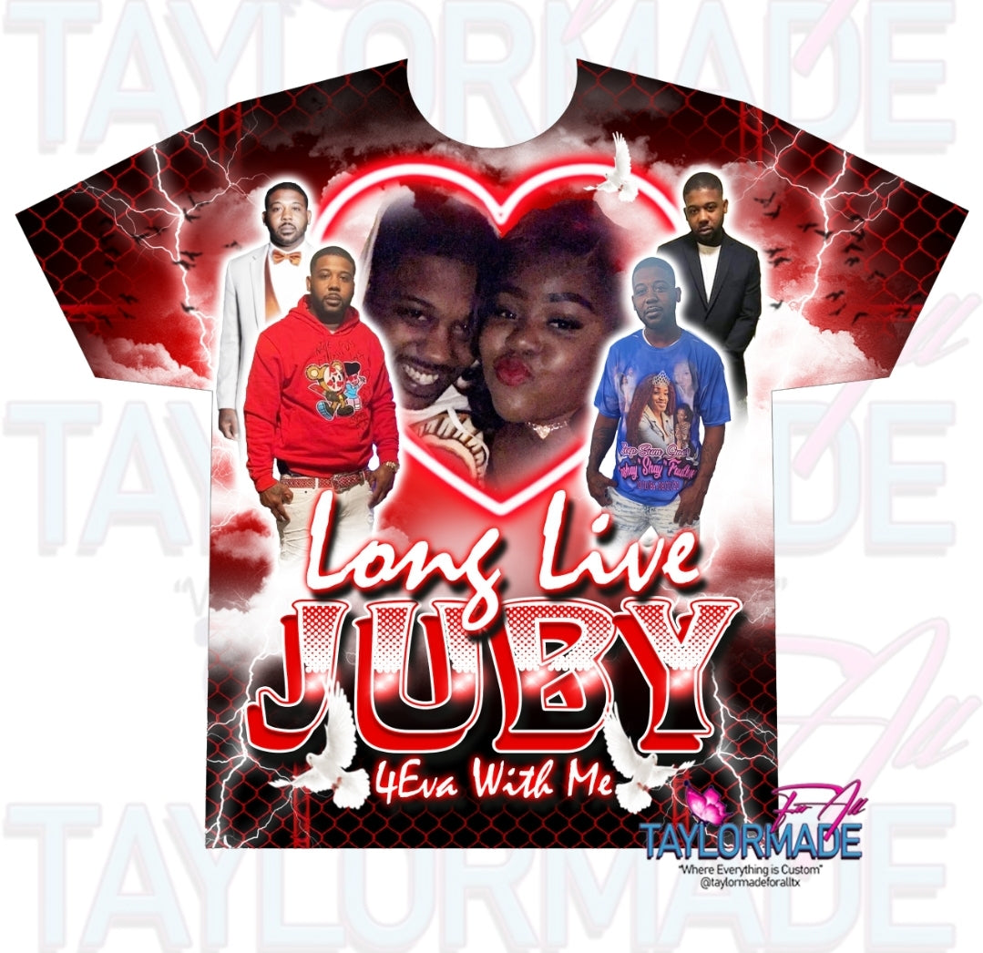 In My Heart Red RIP All Over Shirt